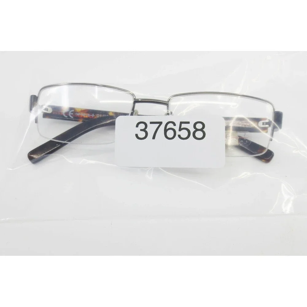 West C3 Continental Sales Co Eyeglasses Tortoise Gunmetal Rectangular 53-18-135